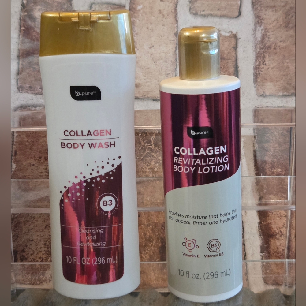 b-Pure Collagen Revitalizing Body Wash &  Lotion Set